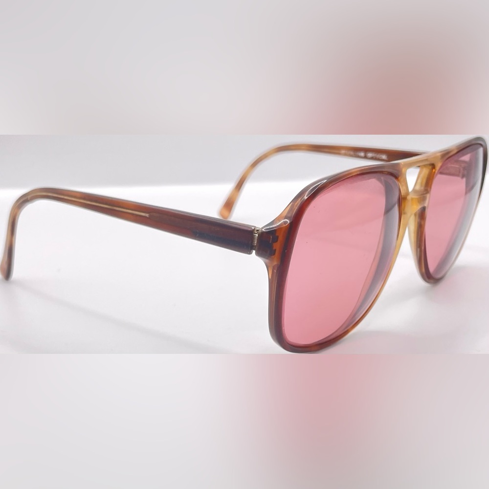 Vintage Sterling Optical 15-9061 Brown Pilot Sunglasses Frames Only